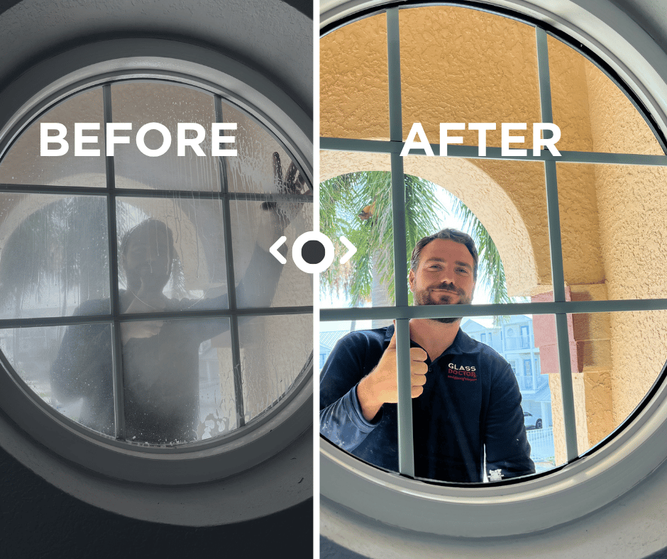Before & After Foggy Insulated Glass Unit Replacement