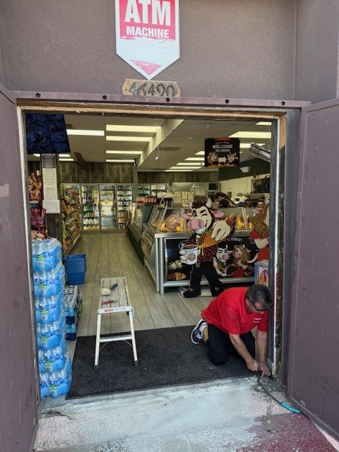 New storefront doors for Los Primos in Indio CA