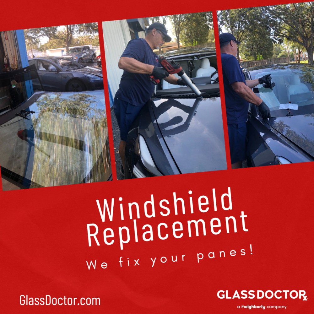 Glass Doctor windshield replacement and ADAS calibration by certified auto professional.