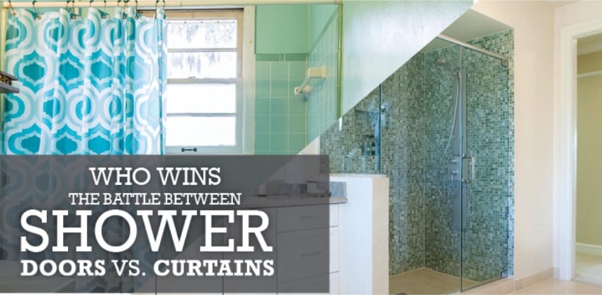 Shower Doors Vs Curtains Who, Shower Curtains With Doors