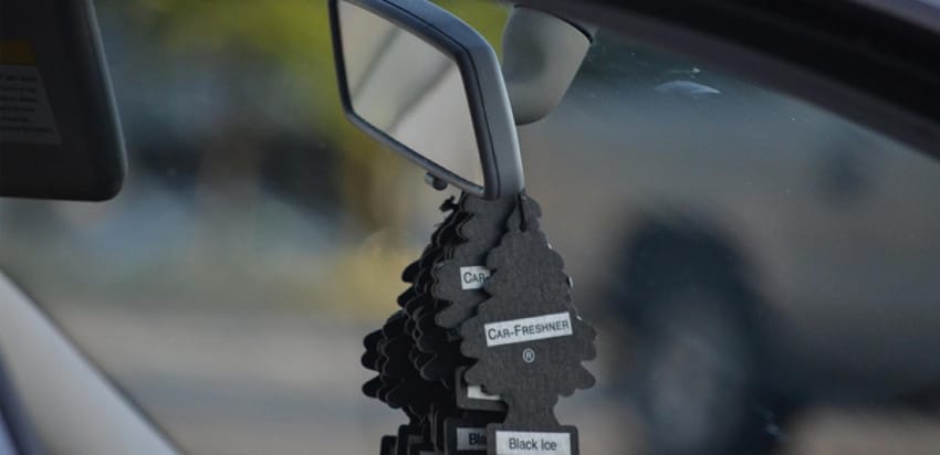 This toggle under your rearview mirror has a function