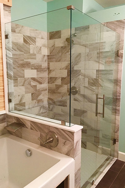 Custom Shower Door Installation Glass, How To Install A Shower Door On Bathtub Wall