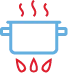 Excessively heated pot icon