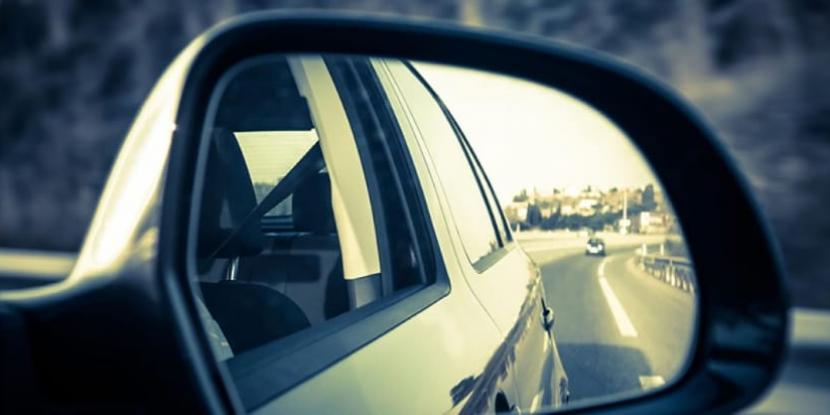 mirror inside car called