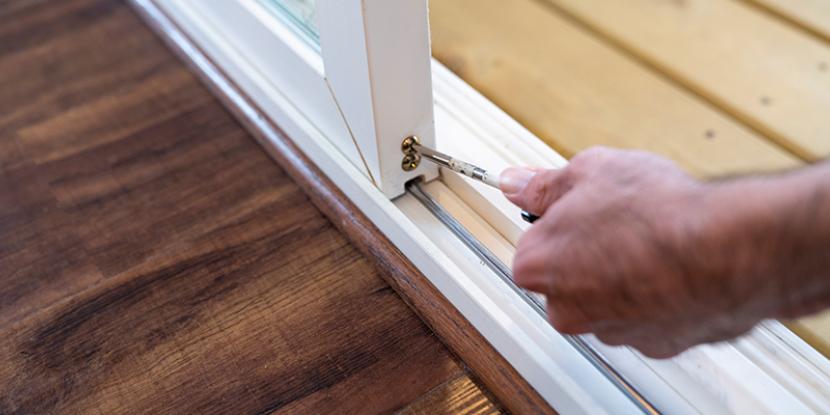 How To Adjust Sliding Glass Doors, Sliding Door Floor Track