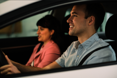 Auto Glass Replacement In Southampton PA Car Window Replacement Near   Couple In Car 