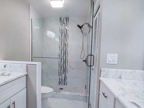 glass shower remodel
