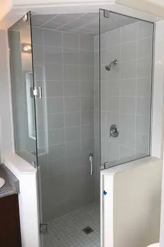 Angled Glass Shower Door