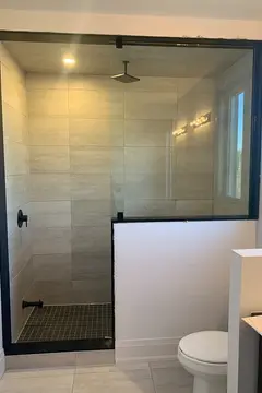 Fixed Half Glass Panel Shower