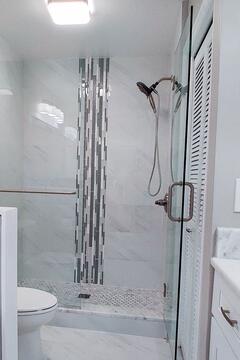 glass shower remodel