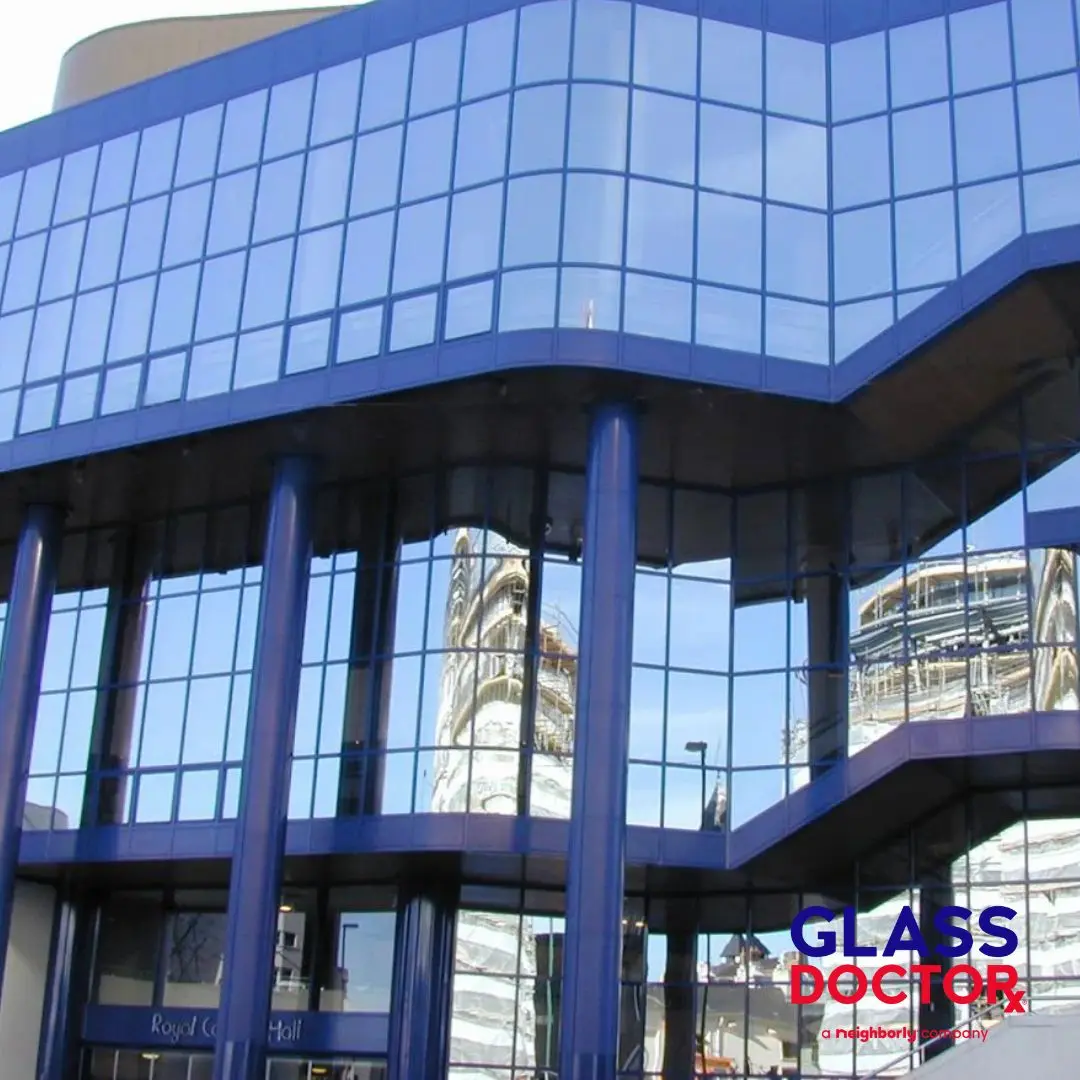 commercial building glass facade