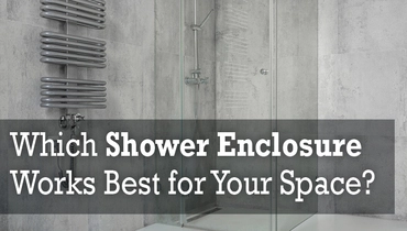 A shower enclosure in bathroom