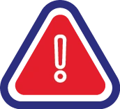 Compromised safety icon.