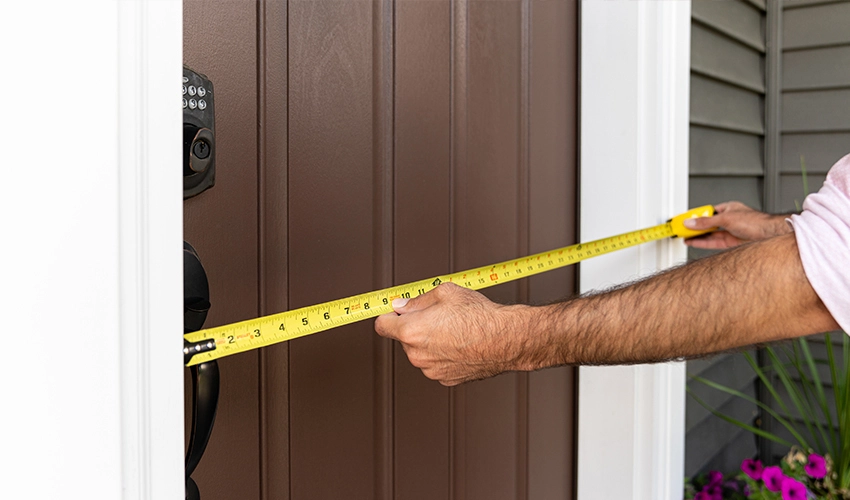Measuring a door