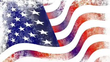 American flag graphic