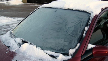 frozen windshield
